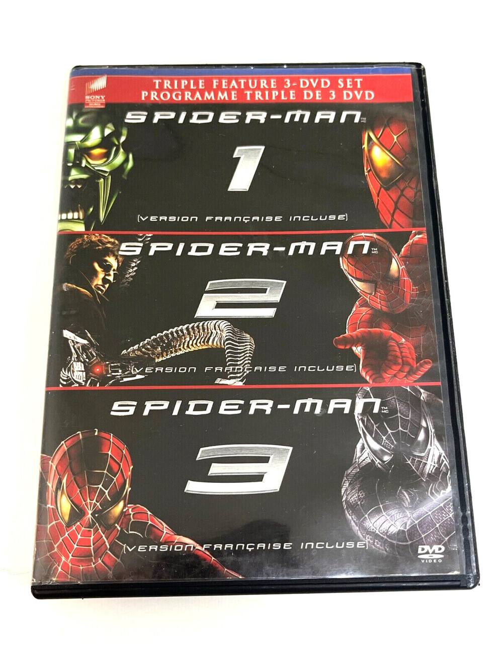 Spiderman 1 2 3 Triple Feature 3 DVD Set